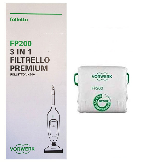 Folletto Confezione 6 Filtrelli Premium FP200 Cod. 01141